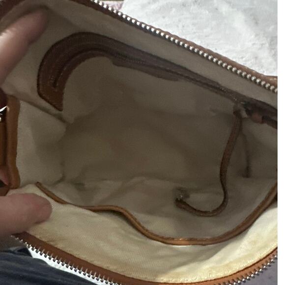 Michael Kors Vintage Leather Minimal Hobo Shoulder Bag single-strap side pockets - Picture 14 of 14